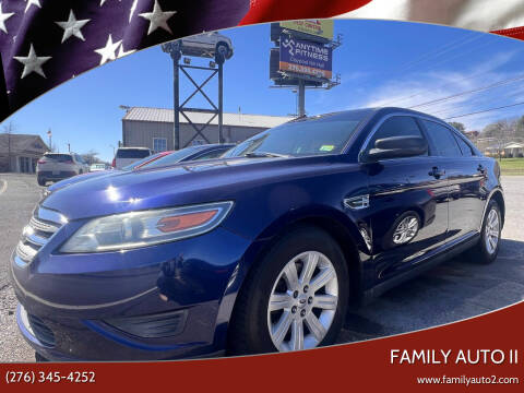 2011 Ford Taurus for sale at FAMILY AUTO II in Pounding Mill VA