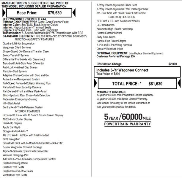 2024 Jeep Wagoneer Series III