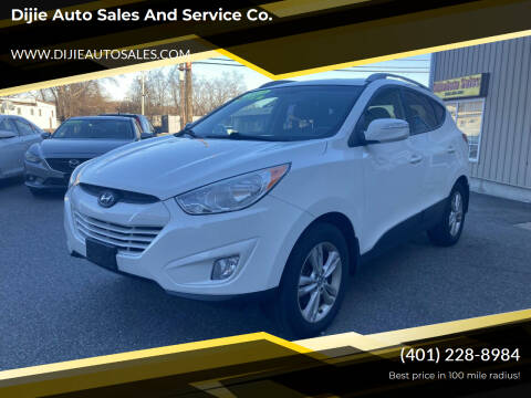 2013 Hyundai Tucson for sale at Dijie Auto Sales and Service Co. in Johnston RI