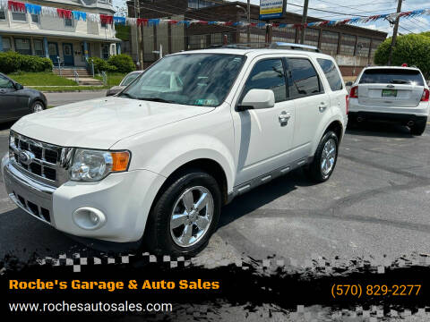 2012 Ford Escape for sale at Roche's Garage & Auto Sales in Wilkes-Barre PA