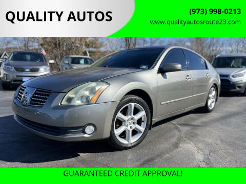 2004 Nissan Maxima for sale at QUALITY AUTOS in Hamburg NJ