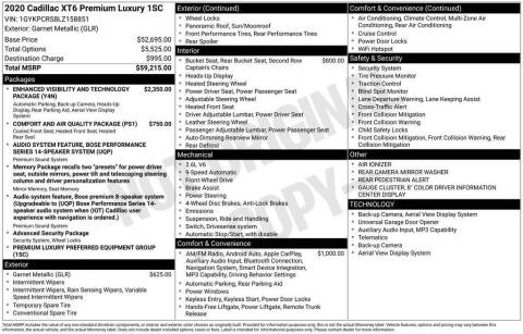 2020 Cadillac XT6 Premium Luxury