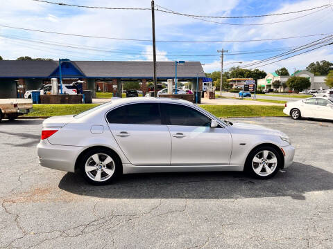 2008 BMW 5 Series for sale at BLACK'S AUTO SALES in Stanley NC