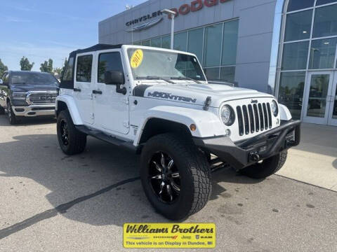 2017 Jeep Wrangler Unlimited for sale at Williams Brothers Pre-Owned Monroe in Monroe MI