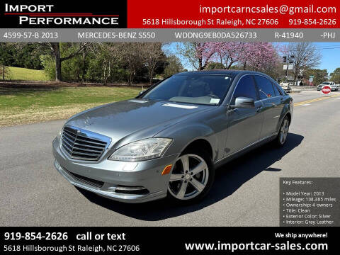 2013 Mercedes-Benz S-Class for sale at Import Performance Sales in Raleigh NC