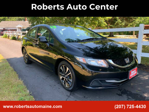2013 Honda Civic for sale at Roberts Auto Center in Bowdoinham ME