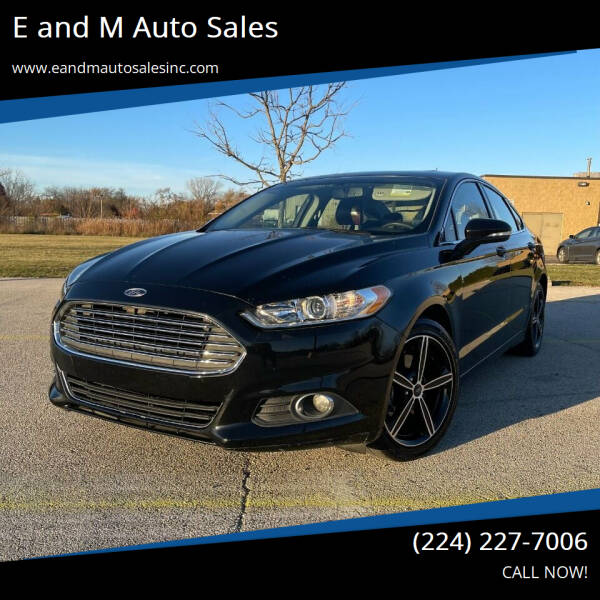 2015 Ford Fusion for sale at E and M Auto Sales in Elgin IL