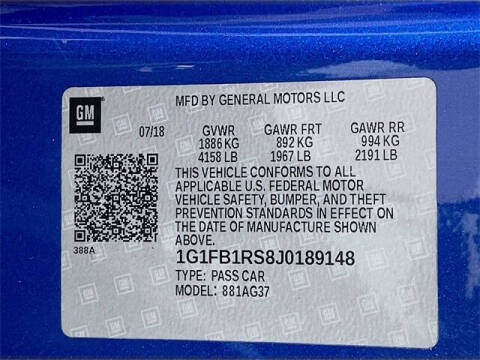 2018 Chevrolet Camaro LT