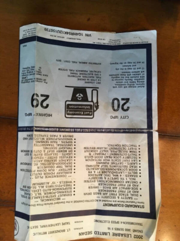 2002 Buick LeSabre Limited