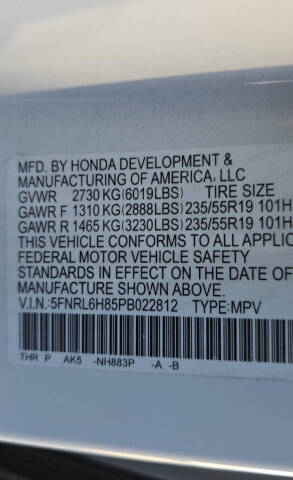 2023 Honda Odyssey Touring