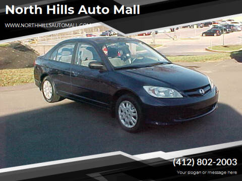 2005 Honda Civic for sale at North Hills Auto Mall in Pittsburgh PA