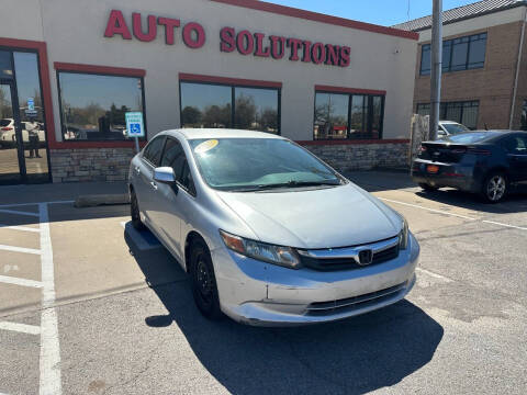 2012 Honda Civic for sale at Auto Solutions in Warr Acres OK