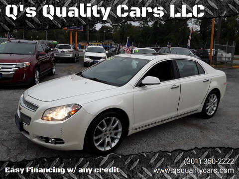 2010 Chevrolet Malibu for sale at Q's Quality Cars LLC in Capitol Heights MD