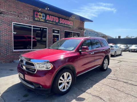 2013 Dodge Durango for sale at Auto Source in Ralston NE
