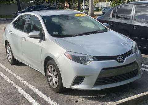 2016 Toyota Corolla for sale at Guru Auto Sales in Miramar FL