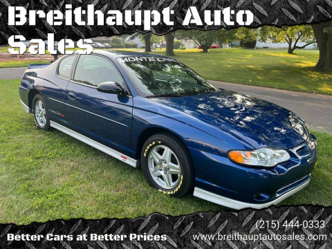 2003 Chevrolet Monte Carlo for sale at Breithaupt Auto Sales in Hatboro PA