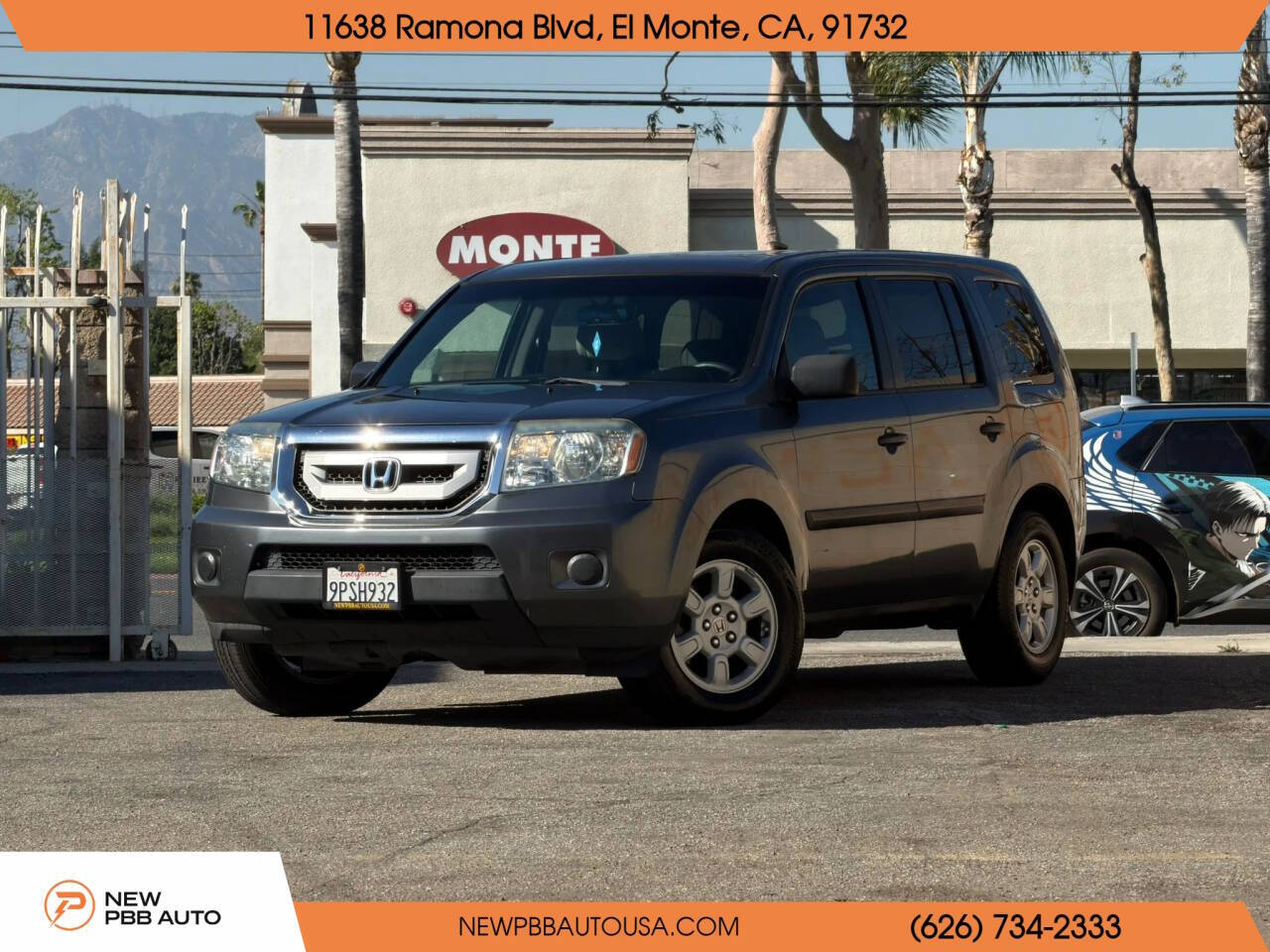 Dk. Gray 2010 Honda Pilot LX LX 4dr SUV 1