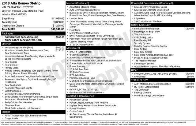 2018 Alfa Romeo Stelvio