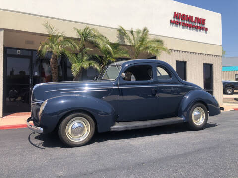 1939 Ford 2 Door Coupe for sale at HIGH-LINE MOTOR SPORTS in Brea CA