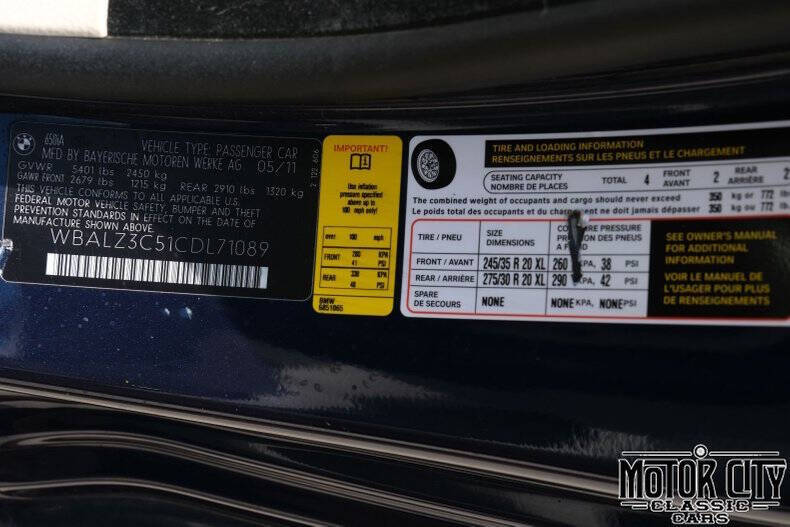 2012 BMW 6 Series 650i