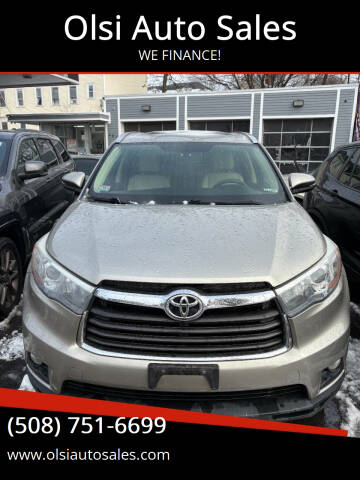 2016 Toyota Highlander for sale at Olsi Auto Sales in Worcester MA