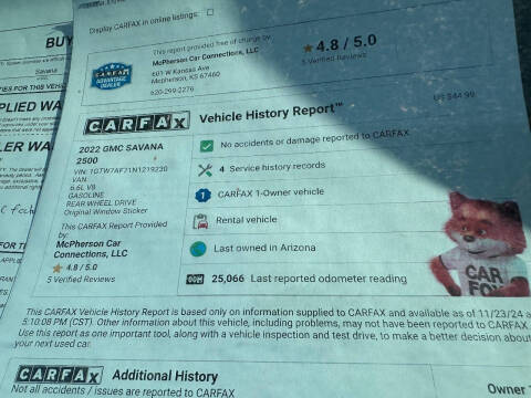 2022 GMC Savana 2500