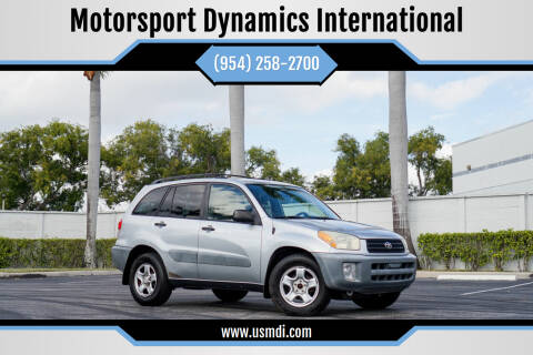 2001 Toyota RAV4 for sale at Motorsport Dynamics International in Pompano Beach FL