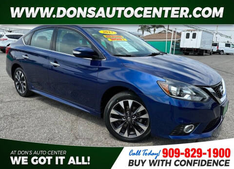2017 Nissan Sentra for sale at Dons Auto Center in Fontana CA