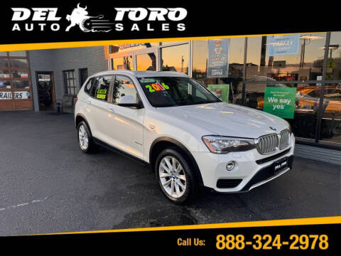 2016 BMW X3 for sale at DEL TORO AUTO SALES in Auburn WA