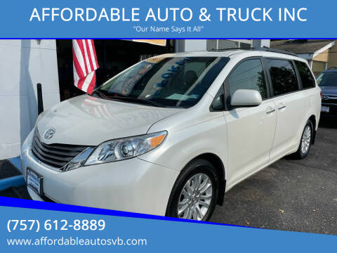 2015 Toyota Sienna for sale at AFFORDABLE AUTO & TRUCK INC in Virginia Beach VA