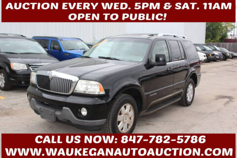2003 Lincoln Aviator for sale at Waukegan Auto Auction in Waukegan IL