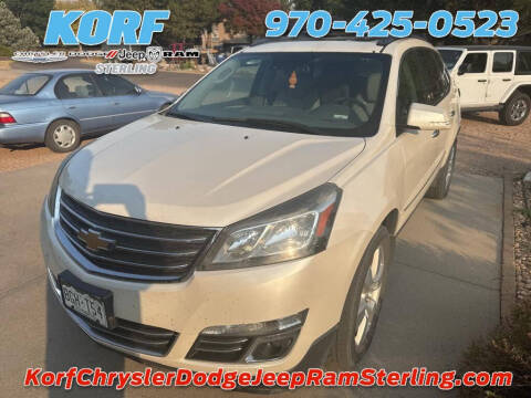 2014 Chevrolet Traverse for sale at Tony Peckham @ Korf Motors in Sterling CO