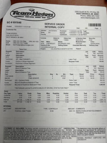 2018 Chevrolet Silverado 1500