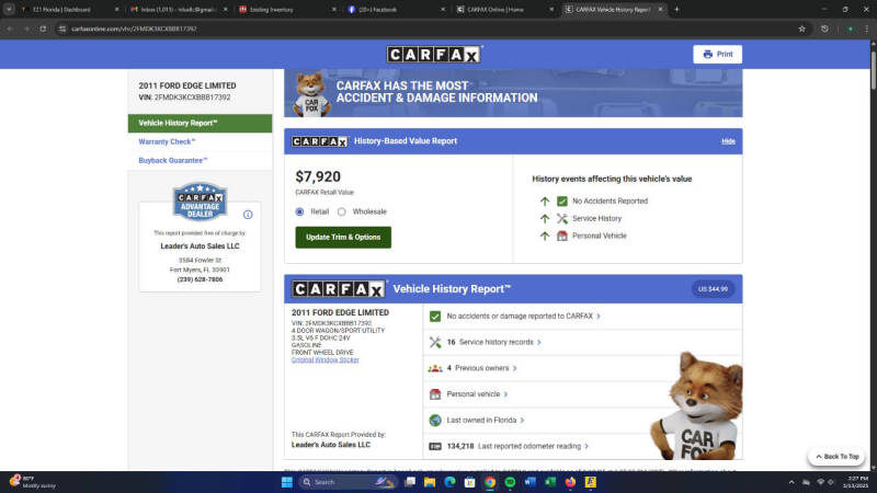 2011 Ford Edge Limited