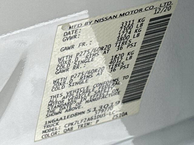 2021 Nissan Titan Platinum Reserve