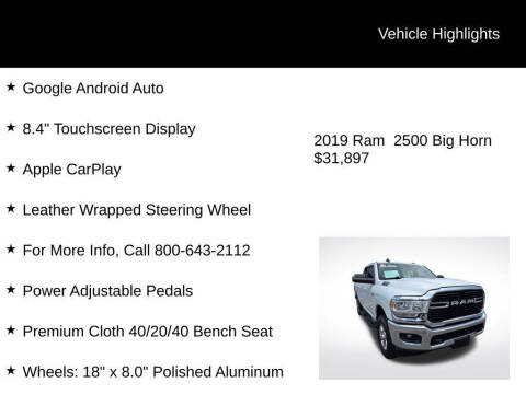 2019 RAM 2500 Big Horn