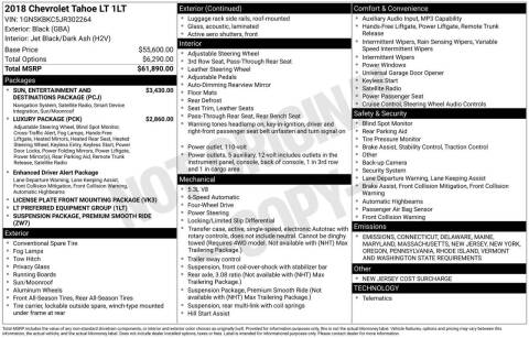 2018 Chevrolet Tahoe LT