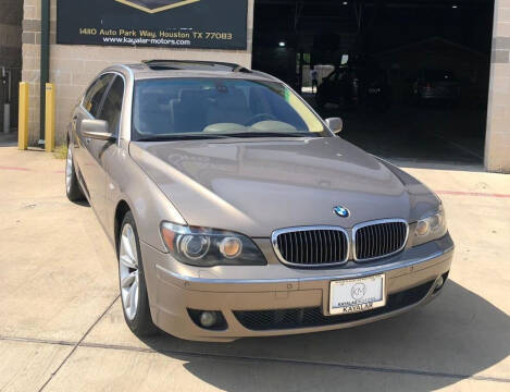 2007 BMW 7 Series for sale at KAYALAR MOTORS SUPPORT CENTER in Houston TX