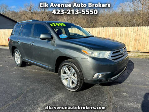 2013 Toyota Highlander for sale at Elk Avenue Auto Brokers in Elizabethton TN