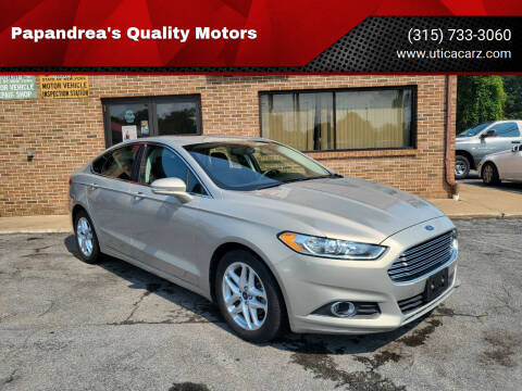 2015 Ford Fusion for sale at Papandrea's Quality Motors in Utica NY