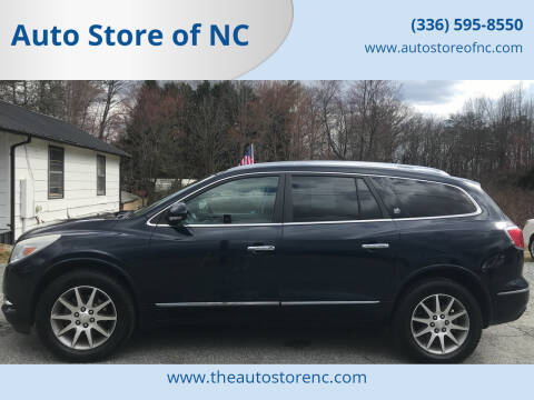 2015 Buick Enclave for sale at Auto Store of NC in Walkertown NC