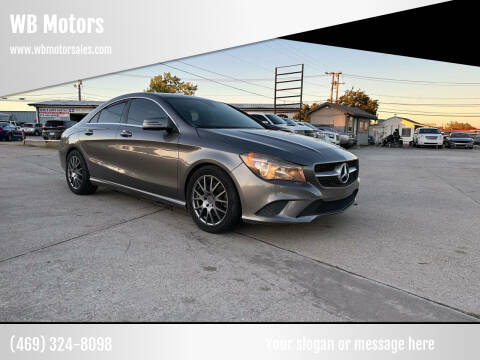 2016 Mercedes-Benz CLA for sale at WB Motors in Lewisville TX