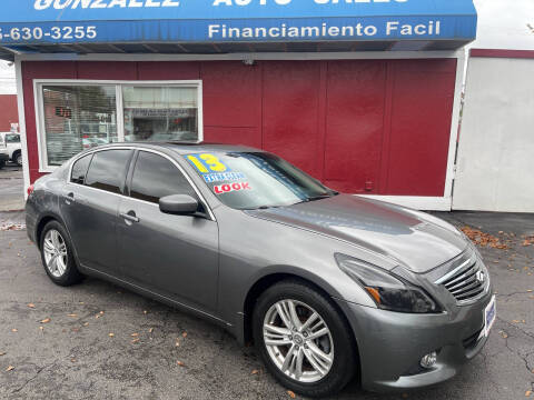 2013 Infiniti G37 Sedan for sale at Gonzalez Auto Sales in Joliet IL