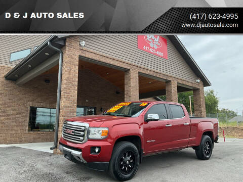 2016 GMC Canyon for sale at D & J AUTO SALES in Joplin MO