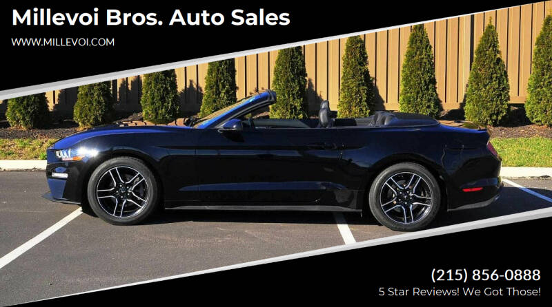 2018 Ford Mustang for sale at Millevoi Bros. Auto Sales in Philadelphia PA