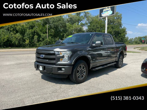 2016 Ford F-150 for sale at Cotofos Auto Sales in Des Moines IA