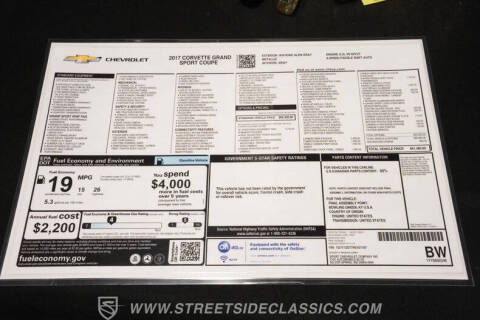 2017 Chevrolet Corvette Grand Sport