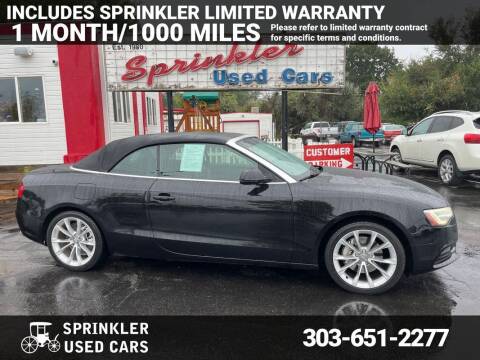 2013 Audi A5 for sale at Sprinkler Used Cars in Longmont CO