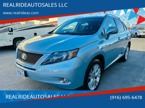 2010 Lexus RX 450h for sale at REALRIDEAUTOSALES LLC in Sacramento CA