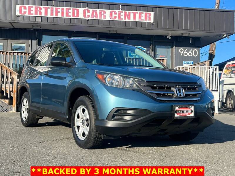 2013 Honda CR-V for sale at CERTIFIED CAR CENTER in Fairfax VA